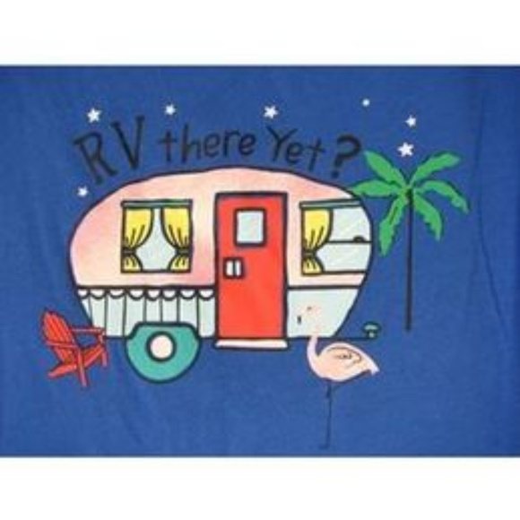 RV There Yet Happy Camper Capri Comfy Pajamas PJs - Picture 5 of 5